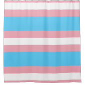 トランスジェンダープライド国旗 – LGBT Rainbow シャワーカーテン (正面)