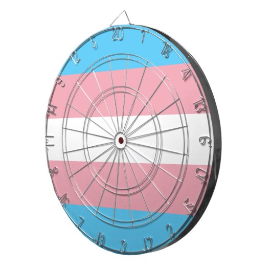 トランスジェンダープライド国旗 – LGBT Rainbow ダーツボード (正面右)