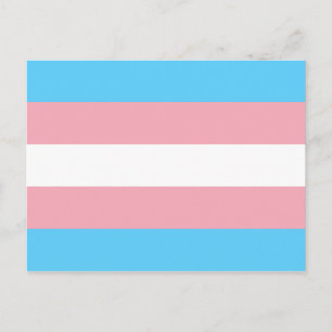 トランスジェンダープライド国旗 – LGBT Rainbow ポストカード