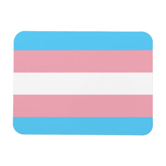 トランスジェンダープライド国旗 – LGBT Rainbow マグネット (横)