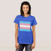 トランスジェンダープライド国旗 – LGBT Rainbow Tシャツ (正面フル)