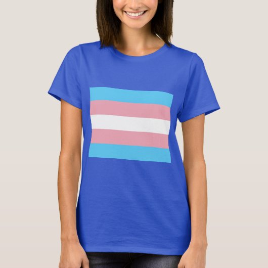 トランスジェンダープライド国旗 – LGBT Rainbow Tシャツ (正面)
