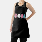 トランスジェンダープライド猫LGBTコミュニティTrans Flag Cu エプロン (インサイチュ)