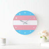 トランスジェンダープライド ラージ壁時計 (ホーム)