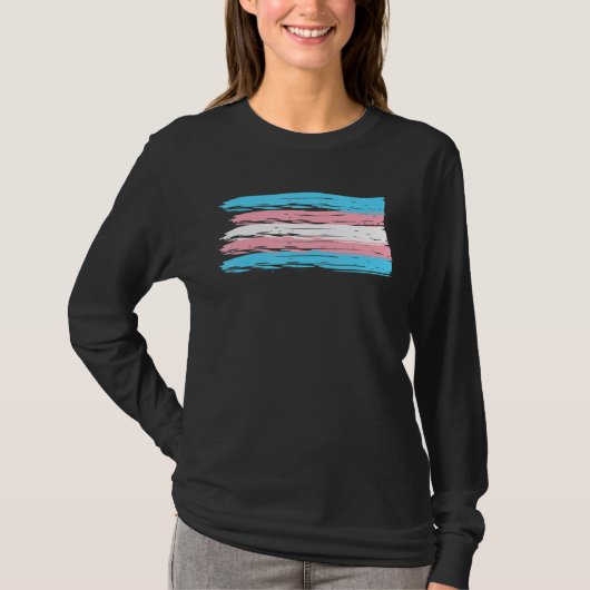トランスジェンダープライドCsdフラグ Tシャツ (正面)