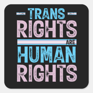 トランスジェンダープライドLGBTトランス権は人間 スクエアシール