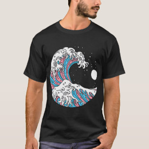 トランスジェンダープライドLGBTQトランス国旗日本の- Wave Tシャツ