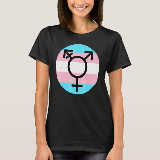 トランスジェンダープライドLgbtqia愛する男性の女性兄弟 Tシャツ (正面)