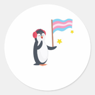 トランスジェンダーペンギン性転換LGBT ラウンドシール