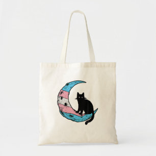 トランスジェンダームーン宇宙猫LgbtプライドWith Trans F トートバッグ