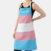 トランスジェンダーモノグラムの旗 エプロン (インサイチュ)