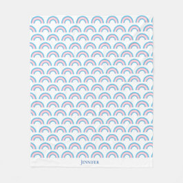 トランスジェンダーレインボープライド国旗パーソナライズされた フリースブランケット