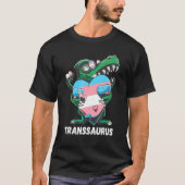 トランスジェンダーレックスラブトランスプライドディノラクストース Tシャツ (正面)