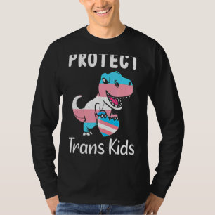 トランスジェンダー保護プライドトランスキッズトレックスLgbtq Su Tシャツ
