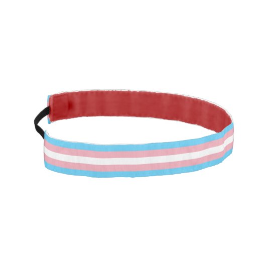 トランスジェンダー国旗とプライドコミュニティ/性別ファッション アスレチックヘッドバンド (左)