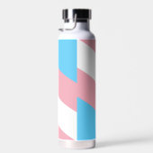 トランスジェンダー国旗とプライド名前をカスタムする/性別フラグ ウォーターボトル (右面)