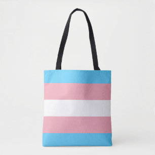 トランスジェンダー国旗のトランスプライドLGBTシンボルゲイの同性愛 トートバッグ