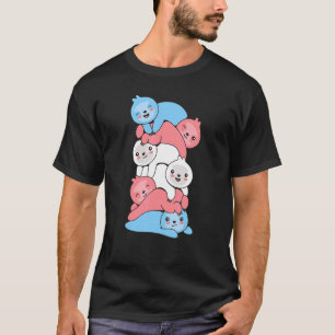 トランスジェンダー国旗のトランスプライドLgbtq Sloth Tシャツ