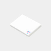 トランスジェンダー国旗のハート ポストイット (アングル)