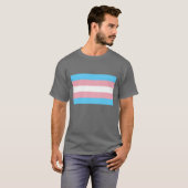トランスジェンダー国旗の性転換プライドLGBT Tシャツ (正面フル)