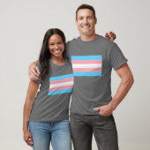 トランスジェンダー国旗の性転換プライドLGBT Tシャツ (ユニセックス)
