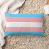 トランスジェンダー国旗の装飾用クッション ランバークッション (ブランケット)