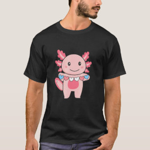 トランスジェンダー国旗トランスジェンダープライドLgbtq Axolotl Tシャツ
