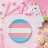 トランスジェンダー国旗プライドLGBTシンボルゲイホモス ペーパープレート (パーティー)