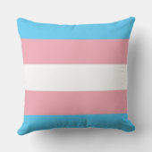 トランスジェンダー国旗20 x 20 クッション (裏面)