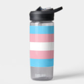 トランスジェンダー国旗、コミュニティ、プライド/性別フラグ ウォーターボトル (左面)