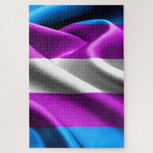 トランスジェンダー国旗 ジグソーパズル (縦)