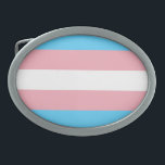 トランスジェンダー国旗 卵形バックル<br><div class="desc">Bei uns findest du eine einzigartige Kollektion mit moderne, coole und lustige Transgenderプライド動機。Stebere durch unsere Vielfalt und finde jetzt Dein乗客Lieblingsteil!</div>