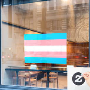 トランスジェンダー国旗LGBTQIA+国旗のウィンドウの固定 ウィンドウサイン