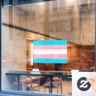 トランスジェンダー国旗LGBTQIA+国旗 ウィンドウサイン