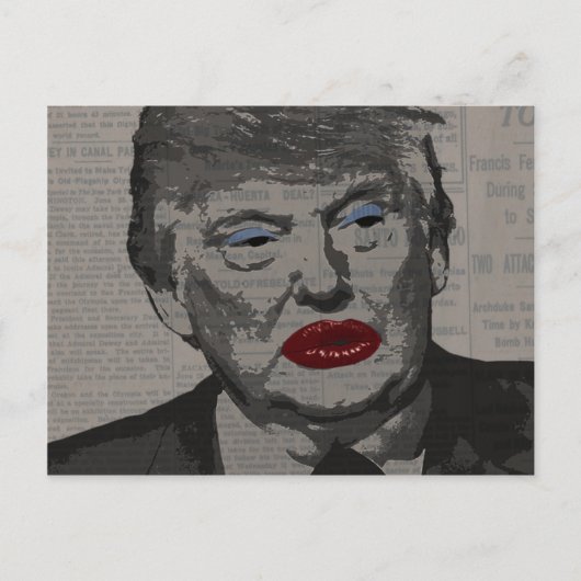 トランスジェンダー大統領 ポストカード (正面)