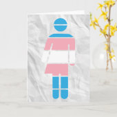 トランスジェンダー女性のグリーティングカード カード (黄色い花)