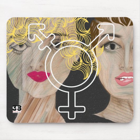 トランスジェンダー愛 マウスパッド (正面)