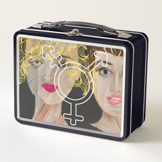トランスジェンダー愛 メタルランチボックス (正面)