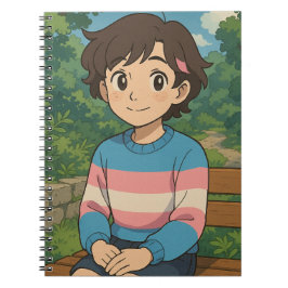 トランスジェンダー旗 アニメキャラ | LGBTQIA+ ノートブック