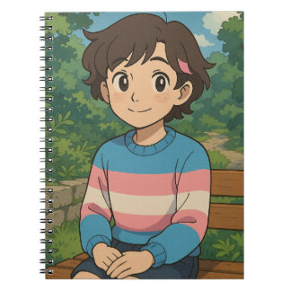 トランスジェンダー旗 アニメキャラ | LGBTQIA+ ノートブック