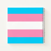 トランスジェンダー旗 アニメキャラ | LGBTQIA+ ノートブック (裏面)