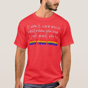 トランスジェンダー権利バスルームのサポート5961 Tシャツ