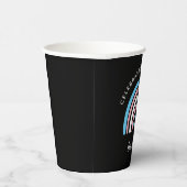 トランスジェンダー祝プライドのダイバーシティラブ引用文 紙コップ (右)