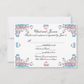 トランスジェンダー結婚プライドの応答カード 出欠カード (正面)