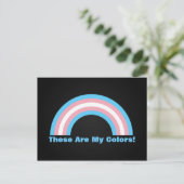 トランスジェンダー虹プライドはがき ポストカード (スタンド正面)