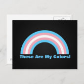 トランスジェンダー虹プライドはがき ポストカード (正面/裏面)