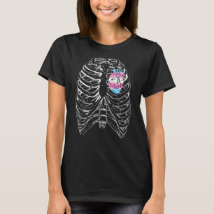 トランスジェンダー解剖学的ハート胸郭トランスプライドH Tシャツ