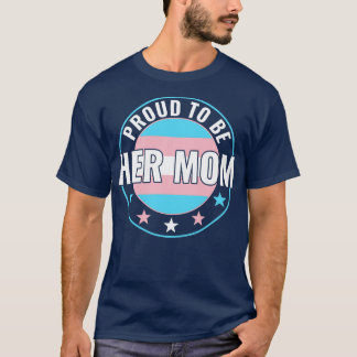 トランスジェンダー誇りを持ったLGBTは彼女の母トランスプライドA Tシャツ