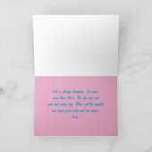 トランスジェンダー誕生日、5" x 7"折り畳み誕生日カード カード (内部)