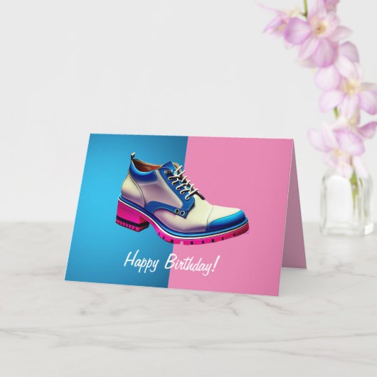 トランスジェンダー誕生日、5" x 7"折り畳み誕生日カード カード (蘭)